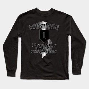 1st Infantry Division- Vietnam Veteran Long Sleeve T-Shirt